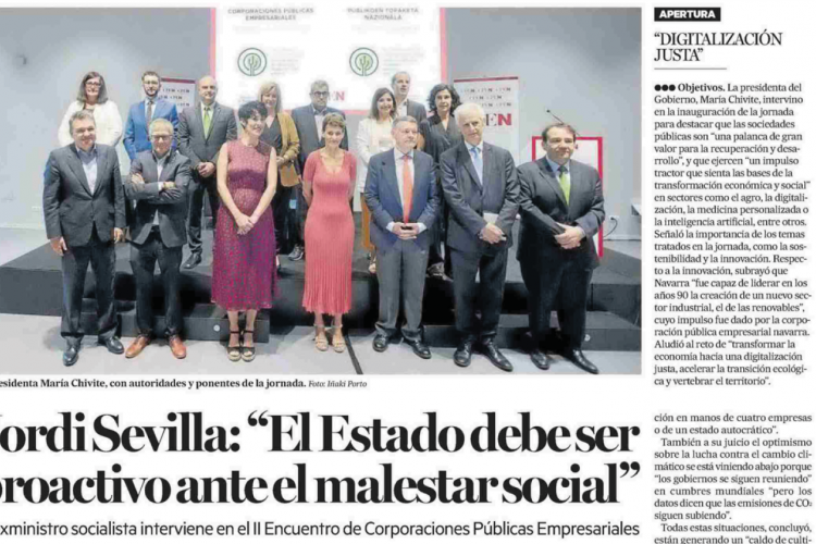 Fotografía del pantallazo de la noticia en la edición impresa del Diario de Noticias 