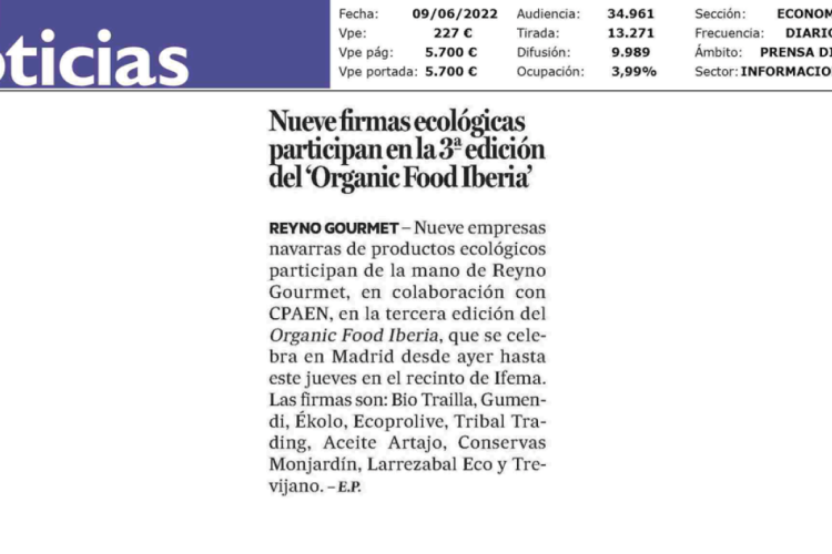 Fotografía del pantallazo de la noticia en la edición impresa del Diario de Noticias.