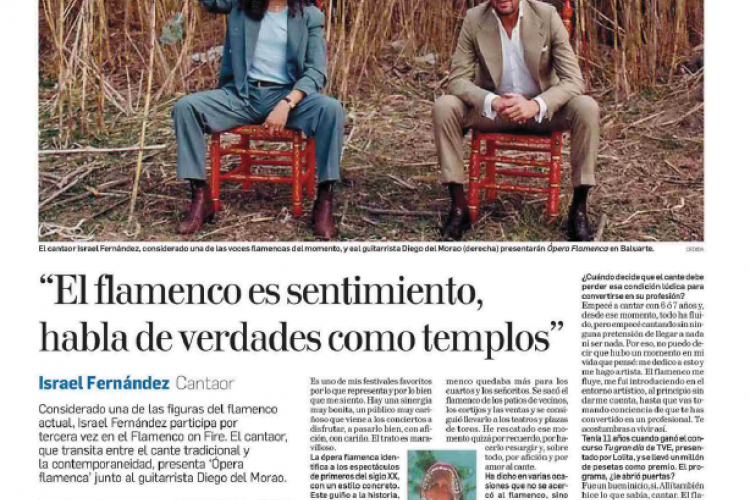 Fotografía del pantallazo de la noticia en la edición impresa del Diario de Navarra