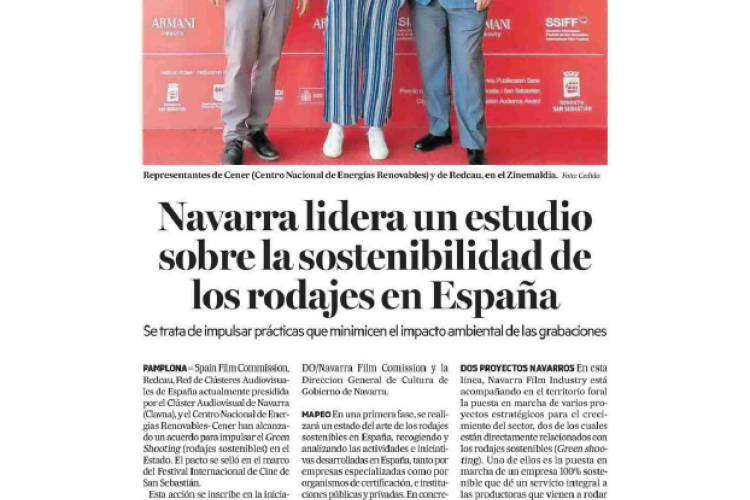 Fotografía del pantallazo de la noticia en la edición impresa del Diario de Noticias