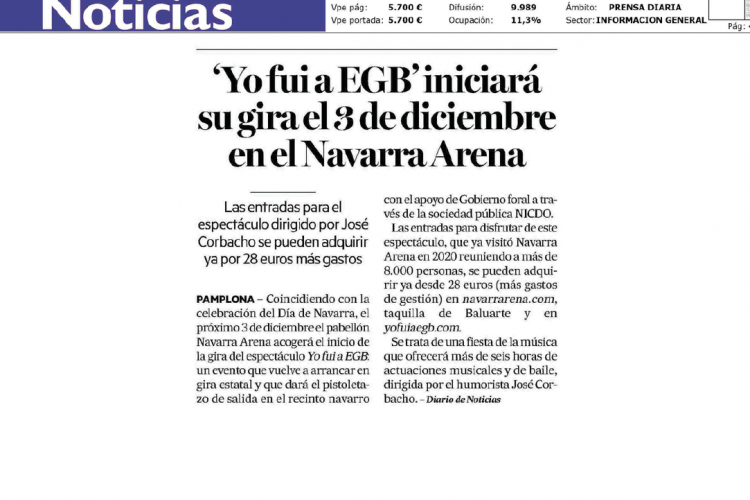 Fotografía del pantallazo de la noticia en la edición online del Diario de Noticias
