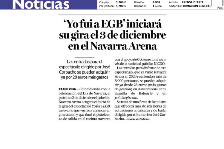 Fotografía del pantallazo de la noticia en la edición online del Diario de Noticias