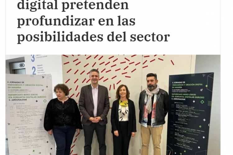 Fotografía del pantallazo de la noticia en la edición online de Pamplona Actual 