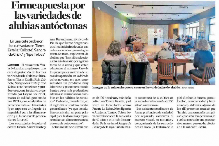 Fotografía del pantallazo de la noticia en la edición impresa del Diario de Noticias 