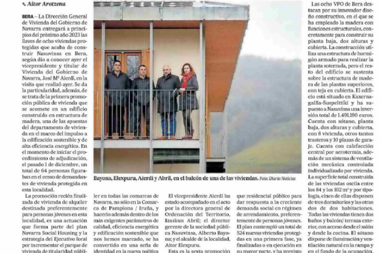 Fotografía del pantallazo de la noticia en la edición impresa del Diario de Noticias