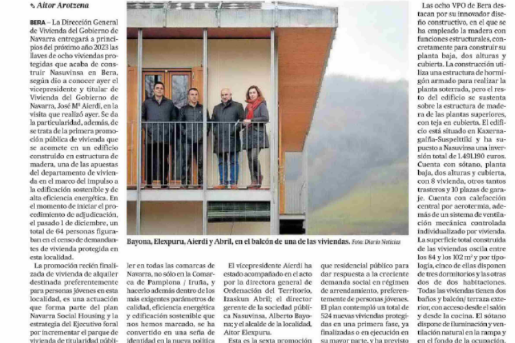 Fotografía del pantallazo de la noticia en la edición impresa del Diario de Noticias