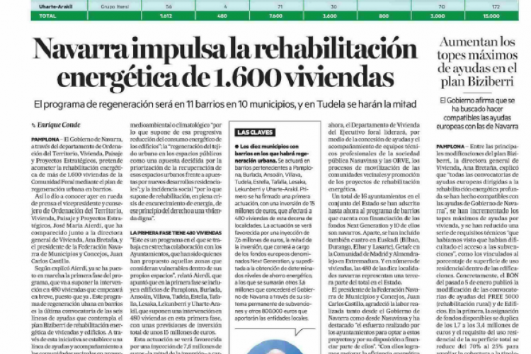 Fotografía del pantallazo de la noticia en la edición impresa del Diario de Noticias 
