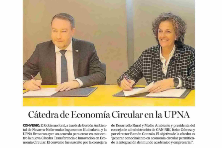 Fotografía del pantallazo de la noticia en la edición impresa del Diario de Naoticias