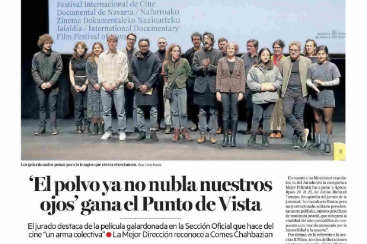 Fotografía del pantallazo de la noticia en la edición impresa del Diario de Noticias