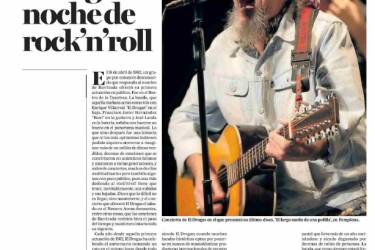 Fotografía del pantallazo de la noticia en la edición impresa del Diario de Noticias 