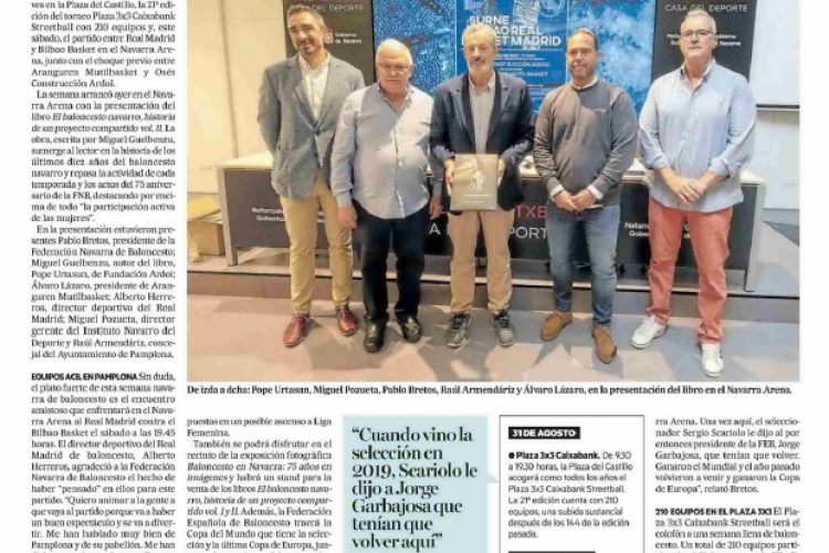 Fotografía del pantallazo de la noticia en la edición impresa del Diario de Noticias
