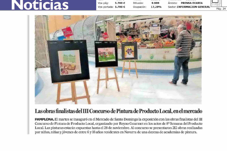 Fotografía del pantallazo de la noticia impresa del Diario de Noticias