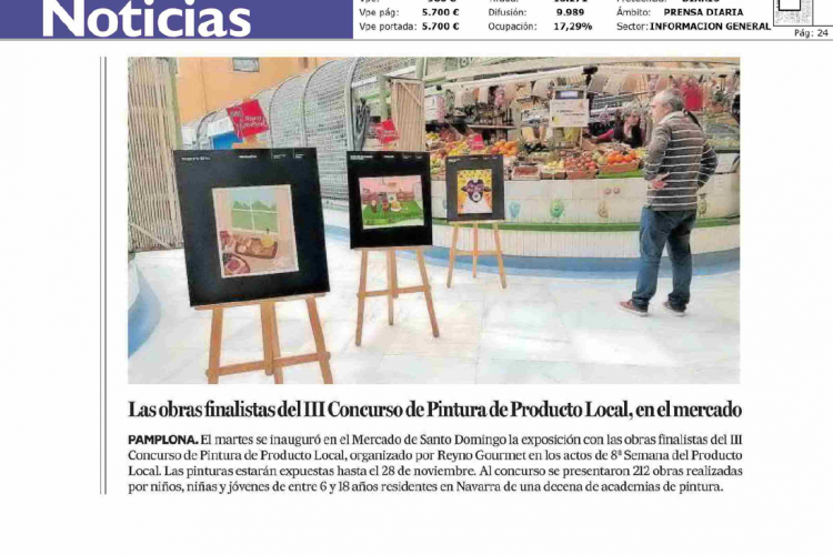 Fotografía del pantallazo de la noticia impresa del Diario de Noticias