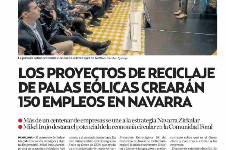 Fotografía del pantallazo de la noticia impresa del Diario de Noticias