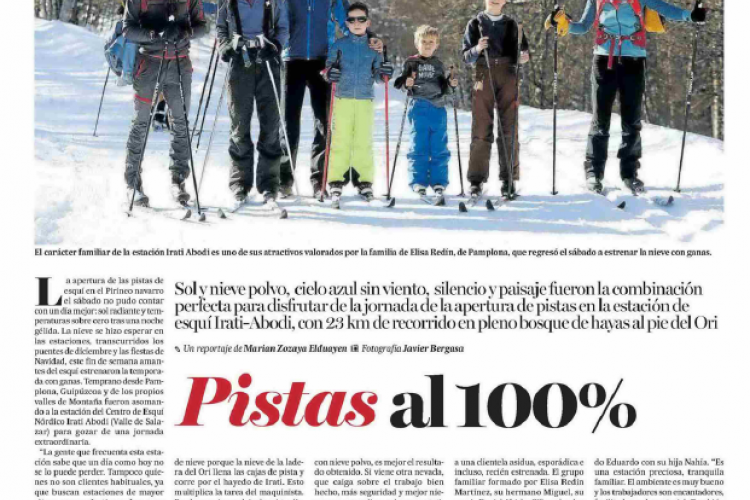 Fotografía del pantallazo de la noticia impresa del Diario de Noticias