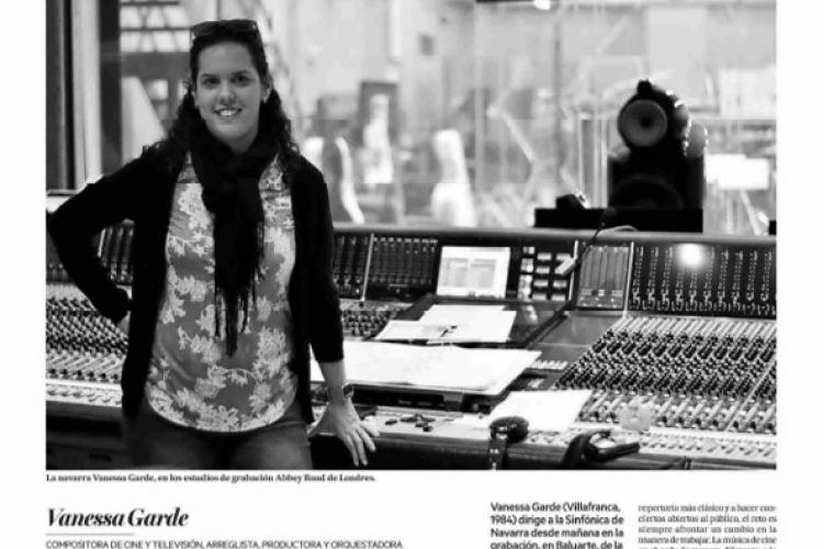 Primera página de la entrevista realizada a la directora de la BSO de D'Artacán