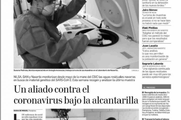 Página principal del reportaje de Diario de Navarra