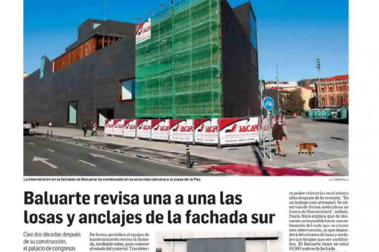 Fotografia de la noticia en la edición impresa del Diario de Navarra
