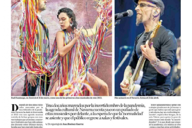 Fotografia del pantallazo de la noticia en la edición impresa del Diario de Noticias