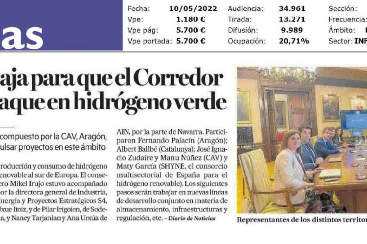 Fotografia del pantallazo de la noticia en la edición impresa del Diario de Noticias