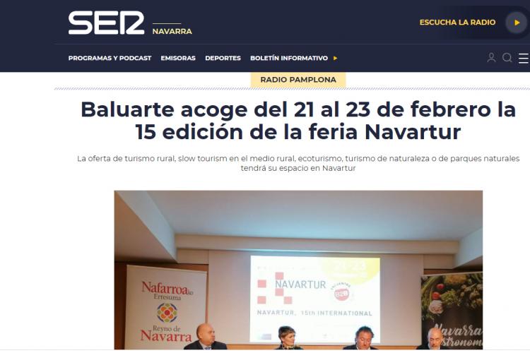 Imagen de la noticia en la web de Ser Navarra