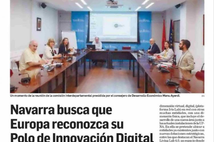 Página dedicada por Diario de Navarra a la noticia