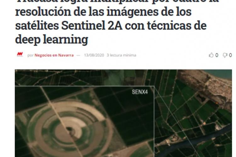Pantallazo de la noticia publicada por Negocios en Navarra en su versión online