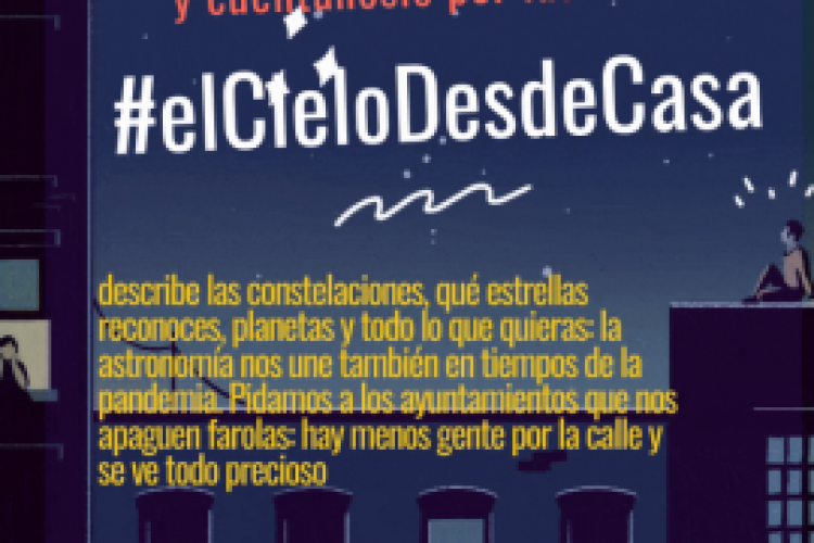 Con esta iniciativa recuerdan que, a pesar de las circunstancias, lo bonito que es mirar el cielo y hacen una llamada para iluminar las ciudades de una forma más eficiente y preservar la noche.