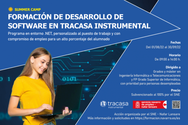Fotografia del cartel de los cursos ofrecidos
