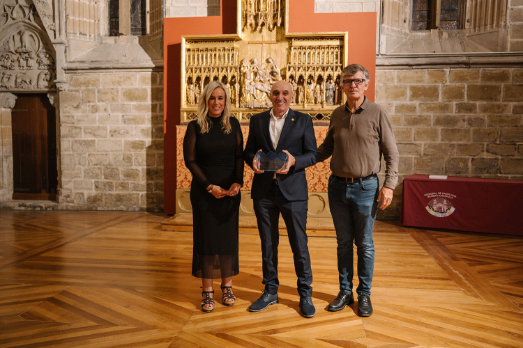 Fotografía de Garbiñe Basterra, Humberto Bustince y Sergi Girona. 