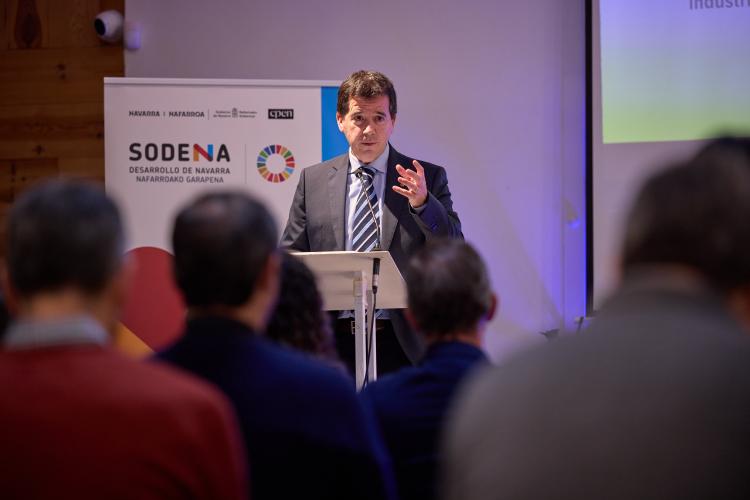 El consejero Irujo, en un momento de su intervención. 